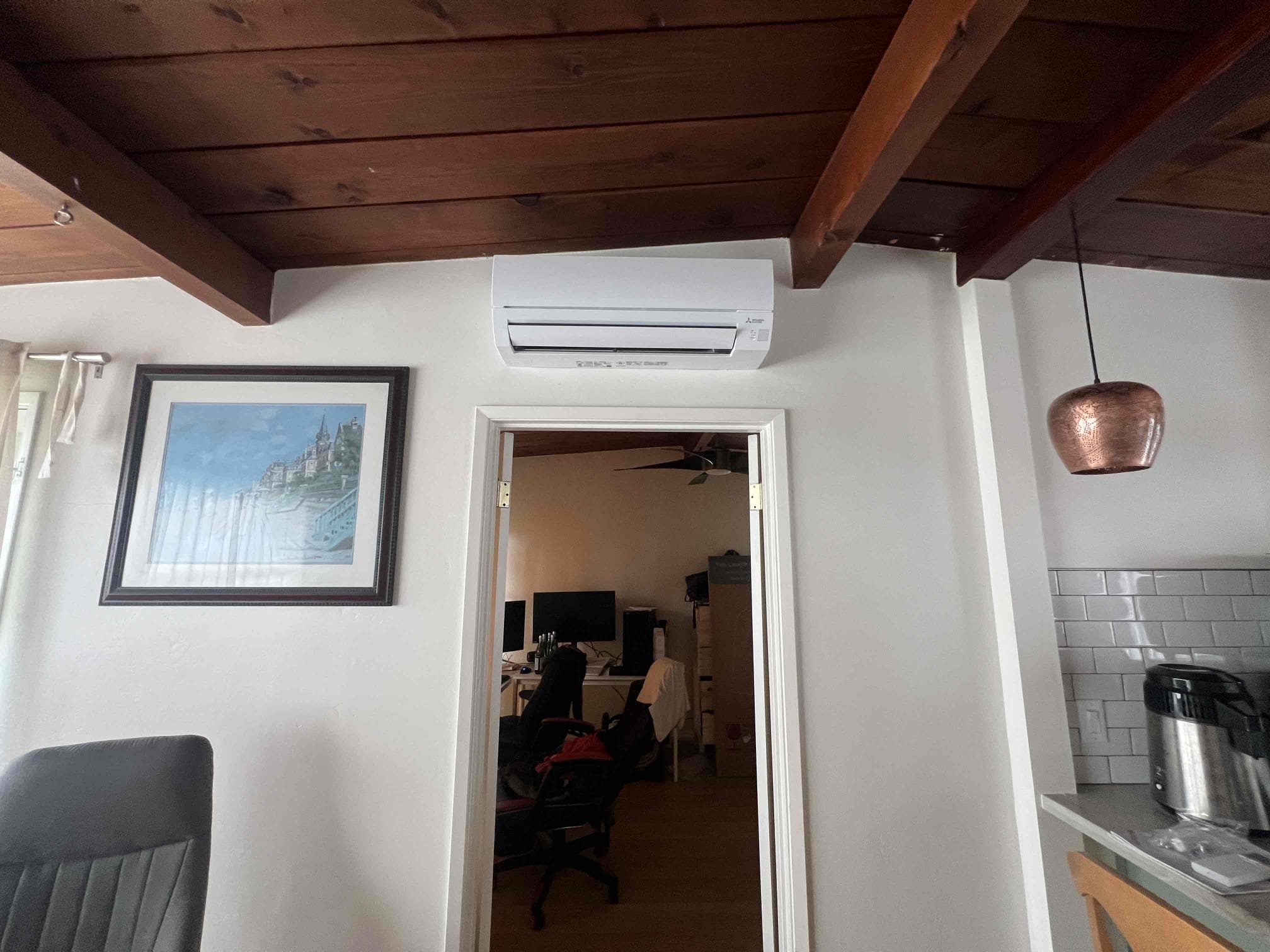 Mitsubishi mini split installed in San Diego home