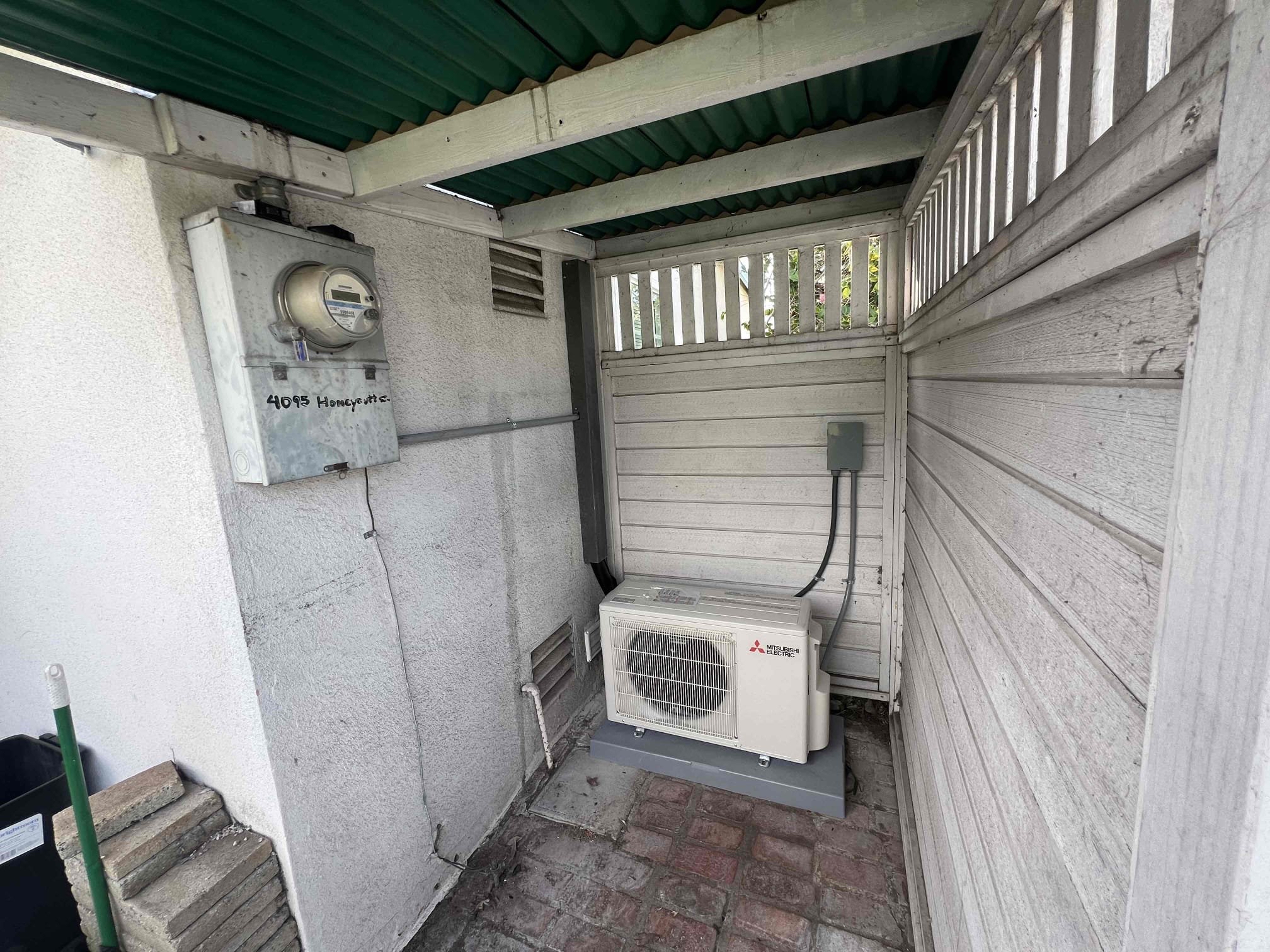 Mitsubishi outdoor unit installation